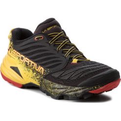 Buty LA SPORTIVA - Akasha 26YBY Black. Czarne buty sportowe męskie La Sportiva, ze skóry ekologicznej, bez zapięcia, do biegania. W wyprzedaży za 539,00 zł.