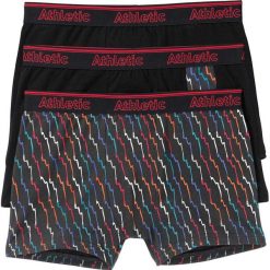 Bokserki (3 pary) bonprix z kolorowym nadrukiem. Bokserki męskie bonprix. Za 50,97 zł.