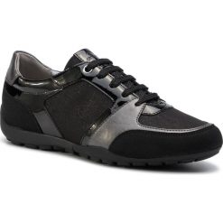 Sneakersy GEOX - D Ravex A D926DA 0EWAF C9999 Black. Czarne półbuty damskie Geox, ze skóry ekologicznej. W wyprzedaży za 209,00 zł.