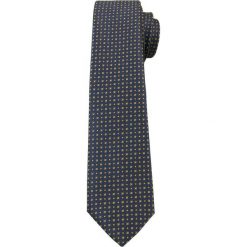 Granatowy Elegancki Krawat Męski -ALTIES- 6 cm, w Żółte Kwadraciki KRALTS0267. Niebieskie krawaty męskie Alties, z tkaniny, eleganckie. Za 39,00 zł.