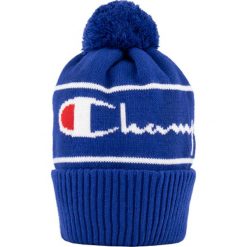 CHAMPION SCRIPT LOGO STRIPE BOBBLE BEANIE HAT > 804713-BS103. Czapki damskie Champion, na zimę, bez wzorów, z materiału. W wyprzedaży za 129,99 zł.