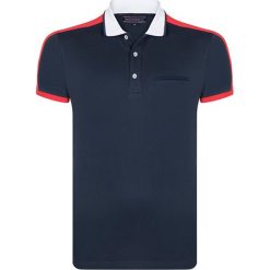 Koszulka polo w kolorze granatowym. Niebieskie bluzki damskie marki Felix Hardy, l, w paski, polo. W wyprzedaży za 89,95 zł.