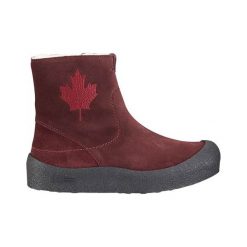 Canada Snow Buty Quebeck Base burgundowy female czerwony 41. Czerwone botki damskie ze skóry, na zamek. Za 799,00 zł.