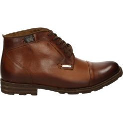 Botki męskie - WZ253 P BR851. Brązowe botki męskie Venezia, ze skóry. Za 249,00 zł.