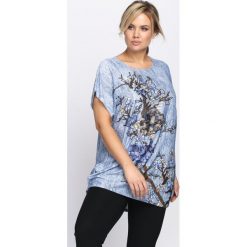 Bluzki damskie: Niebieski T-shirt People-Pleaser