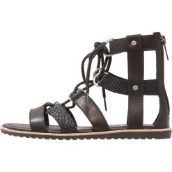 Rzymianki damskie: Sorel ELLA LACE UP Sandały z cholewką black