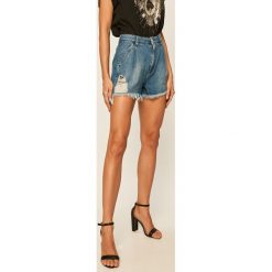 Pinko - Szorty jeansowe. Niebieskie szorty damskie Pinko, m, z aplikacjami, z bawełny, casualowe, z podwyższonym stanem. Za 649,90 zł.