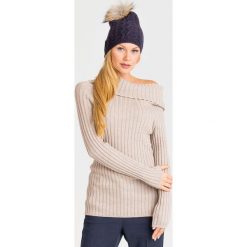 GOLF TOSCA MAX MARA LEISURE. Brązowe swetry damskie Max Mara Leisure, xs, bez wzorów, z wełny, bez rękawów, bez kaptura. Za 563,40 zł.