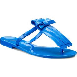 Japonki MELISSA - T Bar III Ad 31683 Blue 01690. Niebieskie klapki damskie Melissa, bez wzorów, z tworzywa sztucznego, bez obcasa, na obcasie. W wyprzedaży za 179,00 zł.
