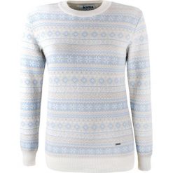 Kama Merino Svetr 5024 naturalnie biały S. Białe bluzy sportowe damskie Kama, s, bez wzorów, z wełny, bez rękawów, bez kaptura. Za 581,00 zł.