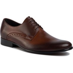 Półbuty GINO ROSSI - TA-6448-179-376-530BR Brown. Pomarańczowe buty wizytowe męskie Gino Rossi, bez wzorów, ze skóry, eleganckie, bez zapięcia. Za 299,99 zł.