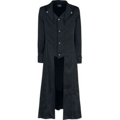 Płaszcze męskie: H&R London Black Classic Coat Płaszcz czarny