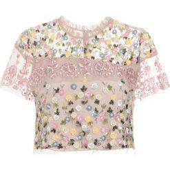 Bluzki asymetryczne: Needle & Thread TIERED ANGLAIS Bluzka petal pink