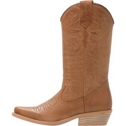Kentucky's Western Kowbojki i Buty motocyklowe brown. Brązowe kowbojki damskie marki Kentucky's Western, z materiału. W wyprzedaży za 439,20 zł.