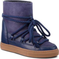 Buty INUIKII - Sneaker Classic 70203-5 D'Blue. Niebieskie kozaki damskie Inuikii, na zimę, ze skóry, na niskim obcasie, bez zapięcia. W wyprzedaży za 789,00 zł.
