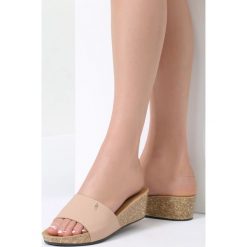 Beżowe Klapki Life In Paradise. Brązowe chodaki damskie vices, na obcasie. Za 69,99 zł.