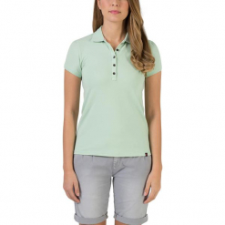 Koszulka "Basic" w kolorze turkusowym. Niebieskie bluzki damskie Timezone, xs, polo. W wyprzedaży za 68,95 zł.