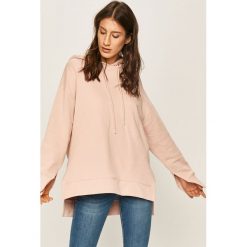 Answear - Bluza. Różowe bluzy damskie ANSWEAR, s, bez wzorów, z bawełny, bez rękawów, z kapturem. W wyprzedaży za 99,90 zł.