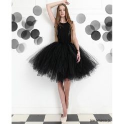 Sukienki dziewczęce: Teen - Tiulowa Sukienka dla Nastolatki Black
