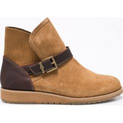 Emu Australia - Botki Lorne Splice. Brązowe botki damskie skórzane marki NEWFEEL. W wyprzedaży za 229,90 zł.