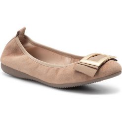 Baleriny LA BALLERINA - 6192-190 Cam Noce. Pomarańczowe baleriny damskie La Ballerina, bez wzorów, ze skóry, klasyczne, bez obcasa. W wyprzedaży za 239,00 zł.