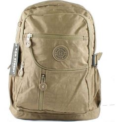 Jasnobrązowy plecak w sportowym stylu. Różowe bez kategorii marki Bag Street, z materiału, sportowe. Za 64,90 zł.