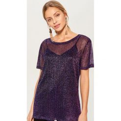 Koszulka z topem - Wielobarwn. Szare t-shirty damskie marki Mohito, l. Za 59,99 zł.