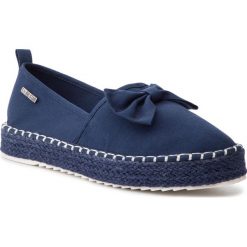 Espadryle BIG STAR - DD274782 Navy. Niebieskie espadryle damskie BIG STAR, z aplikacjami, z tworzywa sztucznego, bez obcasa, na płaskiej podeszwie. Za 99,00 zł.