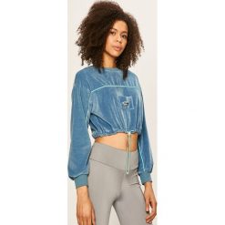 Local Heroes - Bluza Blue Velvet. Niebieskie bluzy damskie LOCAL HEROES, s, z aplikacjami, z bawełny, bez rękawów, bez kaptura. Za 249,90 zł.
