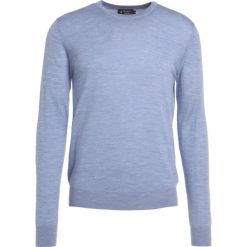 Swetry klasyczne męskie: Hackett London Sweter mottled blue