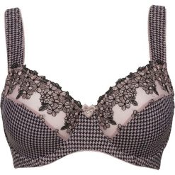 Biustonosz "minimizer" bonprix jasny brunatny - czarny. Szare biustonosze bonprix. Za 44,99 zł.