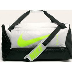 Nike - Torba. Szare torebki damskie sportowe Nike, w paski, z poliesteru, sportowe, na ramię, bez dodatków. Za 169,90 zł.
