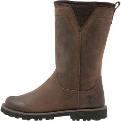 Timberland CEDAR GROVE Kozaki brown. Pomarańczowe buty zimowe damskie Timberland, ze skóry, na wysokim obcasie. W wyprzedaży za 359,20 zł.
