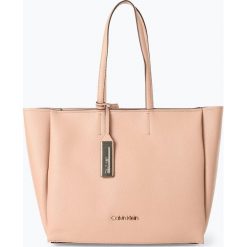 Calvin Klein - Damska torba shopper, beżowy. Brązowe torby damskie na zakupy Calvin Klein, z aplikacjami, z aplikacjami. Za 699,95 zł.