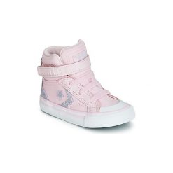 Buty Dziecko Converse PRO BLAZE STRAP TIPPED BACK COURT TEXTILE HI. Różowe trampki dziewczęce marki Converse, bez wzorów, bez zapięcia. Za 199,00 zł.