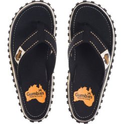 Gumbies - Japonki Islander Black. Czarne kapcie męskie Gumbies, z bawełny. W wyprzedaży za 79,90 zł.