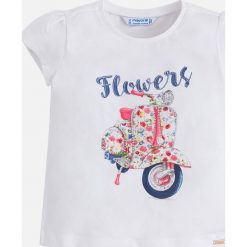 Mayoral - Top dziecięcy 98-134 cm. Szare topy damskie marki Mayoral, z nadrukiem, z bawełny, z okrągłym kołnierzem. Za 69,90 zł.