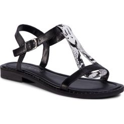 Sandały LASOCKI - WI23-FOXI-03 Black. Czarne klapki damskie Lasocki, bez wzorów, ze skóry ekologicznej, bez obcasa, na obcasie. Za 119,99 zł.