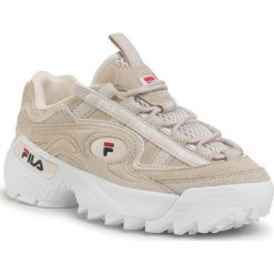 Sneakersy FILA - D-Formation S Wmn 1010857.71Y Rosewater. Brązowe półbuty damskie Fila, na co dzień, bez wzorów, ze skóry, bez obcasa, bez zapięcia. W wyprzedaży za 319,00 zł.