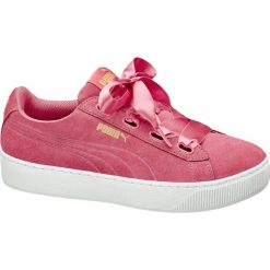 Buty sportowe damskie: buty damskie Puma Vikky Platform Ribbon Puma różowe