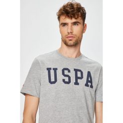 U.S. Polo - T-shirt. Szare koszulki polo męskie marki U.S. Polo, l, z nadrukiem, z bawełny. Za 139,90 zł.