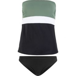 Tankini (2 części), zrównoważony produkt bonprix oliwkowy. Zielone stroje kąpielowe damskie bonprix, bez wzorów. Za 109,99 zł.