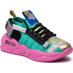 Sneakersy BIG STAR - FF274419 Pink/Green. Zielone półbuty damskie BIG STAR, ze skóry. W wyprzedaży za 199,00 zł.