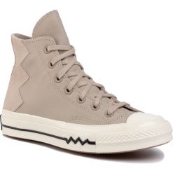 Trampki CONVERSE - Chuck 70 Hi Papyru 566136C Papyrus/Papyrus. Pomarańczowe półbuty damskie Converse, bez wzorów, ze skóry, bez zapięcia. W wyprzedaży za 339,00 zł.