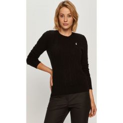 Polo Ralph Lauren - Sweter wełniany. Czarne swetry męskie Polo Ralph Lauren, s, bez wzorów, z wełny, z okrągłym kołnierzem, bez kaptura. Za 669,90 zł.