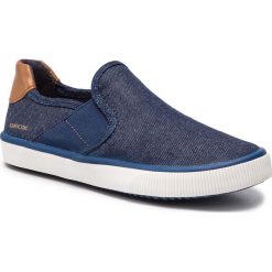 Tenisówki GEOX - J Kilwi B. H J92A7H 01354 C4000 S Blue. Niebieskie trampki chłopięce Geox, bez wzorów, ze skóry ekologicznej, bez zapięcia. W wyprzedaży za 159,00 zł.