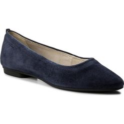 Baleriny VAGABOND - Sandy 4503-140-64 Dk Blue. Niebieskie baleriny damskie zamszowe marki Vagabond. W wyprzedaży za 229,00 zł.