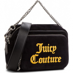Torebka JUICY COUTURE BLACK LABEL - Pixley JBH5014 Black. Czarne torebki klasyczne damskie marki Juicy Couture Black Label, z materiału, duże. Za 399,00 zł.