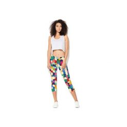 Legginsy CP-011 17. Legginsy sportowe damskie Colour pleasure, bez wzorów, z dzianiny, na fitness i siłownię. Za 99,00 zł.