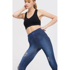 Niebieskie Legginsy Cancel. Niebieskie legginsy damskie marki other, uniwersalny. Za 14,99 zł.